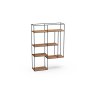 Izola Bookcase with Wooden Trays by MTE Theuns Izola Bookcase with Wooden Trays by MTE Theuns