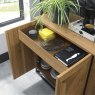 Indus Rustic Oak Narrow Sideboard by Bentley Designs Indus Rustic Oak Narrow Sideboard by Bentley Designs
