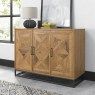 Indus Rustic Oak Narrow Sideboard by Bentley Designs Indus Rustic Oak Narrow Sideboard by Bentley Designs