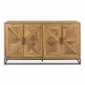 Indus Rustic Oak Wide Sideboard by Bentley Designs Indus Rustic Oak Wide Sideboard by Bentley Designs